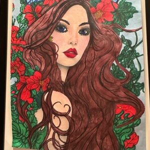 Original one of a kind signed, framed (black) art.